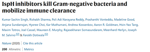 Nature：：：无惧细菌耐药性的新型抗生素降生了！！